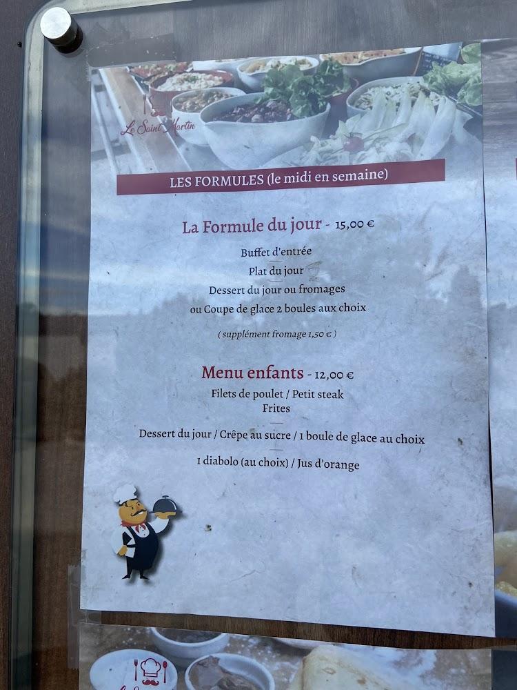 Le Saint-Martin - Menu Image 2